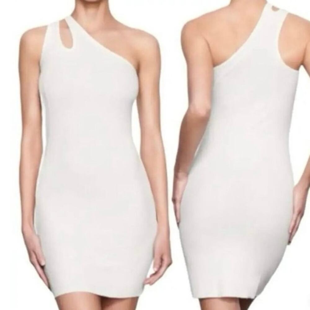 SKIMS Soft Lounge Cut Out One Shoulder Dress Marble NEW w/Tags Size S - Picture 9 of 9